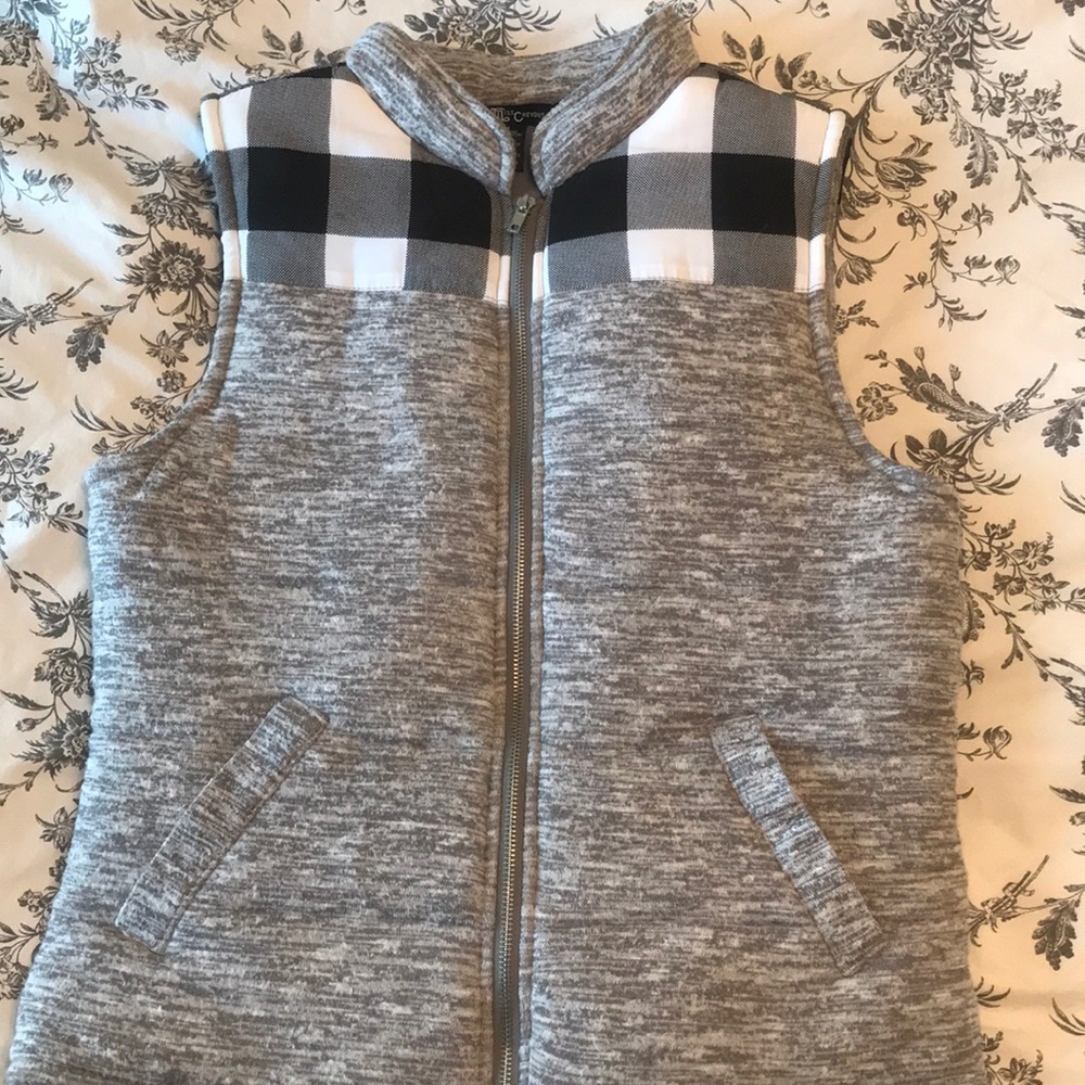 Buffalo check vest